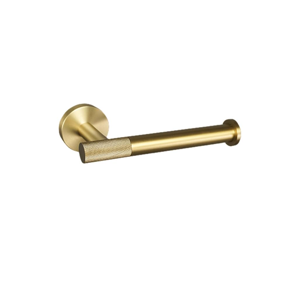 Matériel accessoires de toilette inox doré brossé avec porte-brosse mural