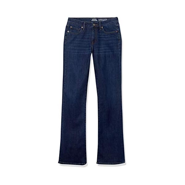 Amazon-Essentials-Womens-Mid-Rise-Authentic-Bootcut-Jean Amazon Essentials Women's Mid-Rise Authentic Bootcut Jean, Dark Wash, 12 Regular