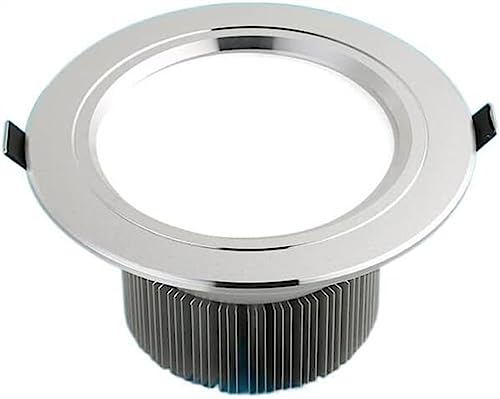 SSDDLZEQ Iluminación Robusto 12w/15w/18w/21w/24w Led empotrado ahorro de energía Panel de techo tienda de ropa Downlight empotrado sala de estar(White Light,12w)