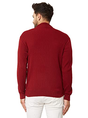 Image of Kvetoo Men High Neck Full Sleeve Winter Woolen Sweater