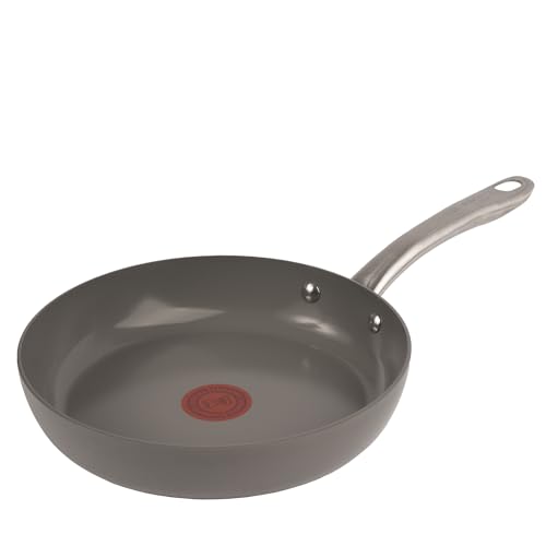 Tefal Renew On C4240443 Frying Pan, 24 cm, Ceramic Non-Stick Coating, Induction, Thermo-Signal Cooking Indicator, Eco-Design, Healthy Cooking, Made in France