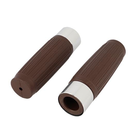 Revêtement poignée Blackway Lexham marron 124mm pour guidon de moto et scooter