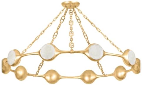 Corbett Lighting 465-52-VGL Riviere - 10 Light Chandelier 6 inches Tall and 51.5 inches Wide - Vintage Gold Leaf Finish