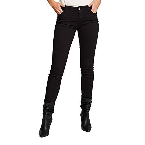 Morgan Pantalón skinny talle bajo Negro 42