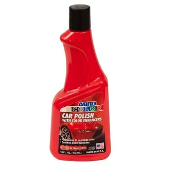 ABRO Red Car Polish 16 oz, Paint Restorer, Gloss & Shine Wax