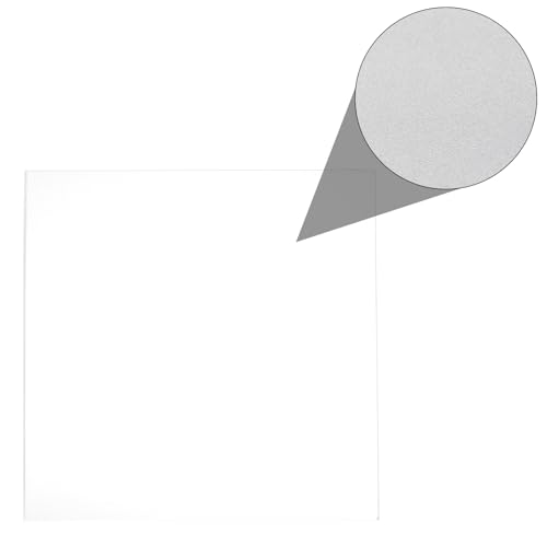 Image of ABS Plastic Sheet 12 x 12 Inch,Flexible Plastic Sheets 1 /12 Inch Thick Thermoplastic Sheet with Leather Texture Transparent for DIY Crafts Decors