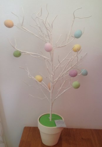 Uova Pastello/ramoscello in Vaso, 55 cm