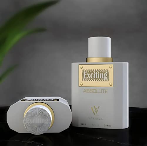 Dumont Exciting Absolute - 3.4oz - Eau De Parfum - Unisex Perfume for Men & Women - Fruity, Woody & Musk Fragrance - Long Lasting Cologne Mist & Body Spray - for Him & Her