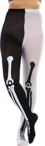Image of ToBeInStyle Women's Two Toned Vibrant Jester Contrast Opaque Multicolored Tights
