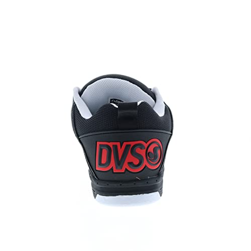 Image of DVS Men's Comanche Skate Black Charcoal Red Nubuck (14, Numeric 14)
