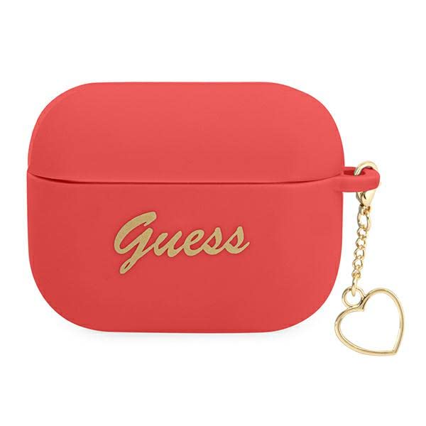 Guess GUAPLSCHSR Coque de Protection en Silicone pour AirPods Pro Rouge/Rouge