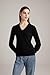 State Cashmere Women’s Essential V-Neck Sweater 100% Pure Cashmere Classic Long Sleeve Pullover (Black, Medium)