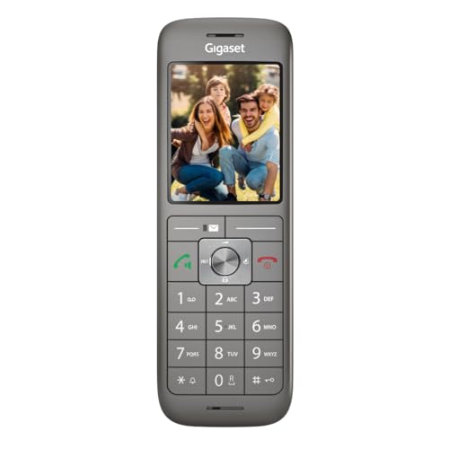 Gigaset CL660HX - design DECT-Mobilteil mit Ladeschale - Fritzbox-kompatibel - hochwertiges Schnurloses Telefon für Router und DECT-Basis, anthrazit-metallic [Deutsche Version] [Ohne Basis]