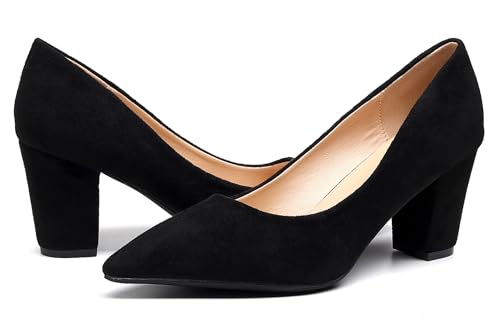 Image of VenusCelia Women's Lewin Pump Chunky Heel Shoe