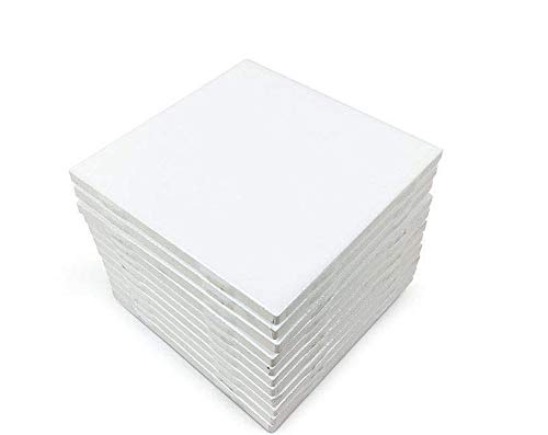 Coaster Tile Craft Kit Set of 12 Ceramic White Tiles 4