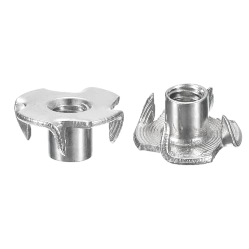 Uxcell F24032800UX0325 1/4"-20 T-Nuts, 304 Stainless Steel 3-Pronged Tee Nuts Threaded Inserts thumb #7