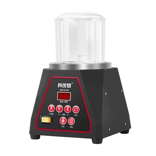Toplionace AC 1210-230V Elektrischer Magnetischer Polierer für Schmuck, Geschwindigkeit Einstellbar, Schleif, Polier und Entgratmaschine für Gold und Silber KT-198