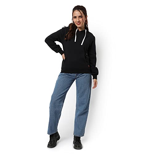 Image of Campus Sutra Women cotton Premium Zipper Hoodie-Grey