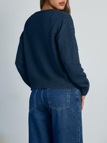 Image of Trendy Queen Cropped Cardigan Sweaters for Women Lightweight Y2k Fall Outfits Spring Fashion Clothes 2026