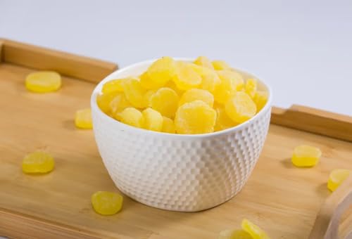 Image of Ancy Dried Pineapple Coin 250 Grams - Family-Friendly Tasty, Softy & Chewy Healthy Pineapple Flavor Candies Loved by Kids, Great for Trail Mixes |Candied Pineapple Coin Perfect For Hiking and Travel Enthusiasts | No Added Sugar, Vegan Friendly Sun-Dried Pineapple Candy
