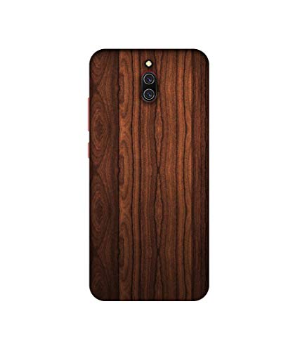 Image of Brown Wooden Texture Design 3D Printed Hard Back Case Cover for Mi Redmi 8A Dual