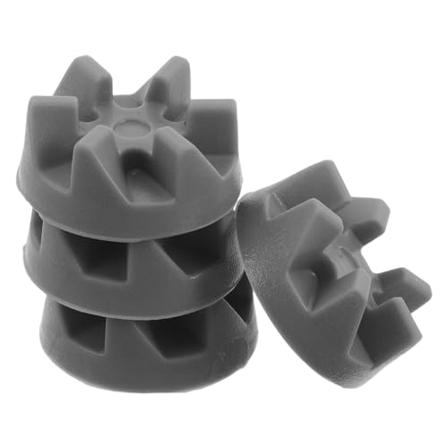 TOBBOMEY Kit de 4 Piezas de Acoplamiento de Goma Gris para Licuadora, Casquillo de Accionamiento Compatible, Accesorio de Repuesto para Motor de Licuadora de Cocina, Reducción de Ruido
