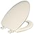 CHURCH 585EC 346 Toilet Seat with Easy Clean & Change Hinge, ELONGATED, Durable Enameled Wood, Biscuit/Linen
