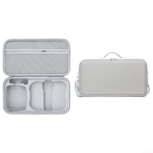 Funda rígida para DJI Avata 360 y bolsa de viaje portátil con correa ajustable en color gris