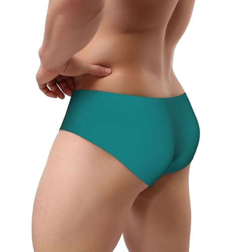 Teal Men's Underwear Briefs No Fly Covered Waistband Underpants3