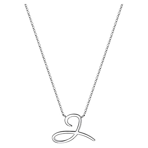 Yoosteel S925 Sterling Silver Initial Necklaces for Women, 14K Gold Filled Dainty Alphabet Initial Necklace Tiny Letter Initial Necklace Birthday Gifts for Women Jewelry Gifts J Cover