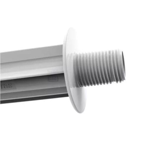 KIT DE DUCHA ENERDUCHA 4 TEMPERATURAS 6800W 220V PRATA ENERBRAS COM BRACO 30CM BRANCO JATO RETO DUPL