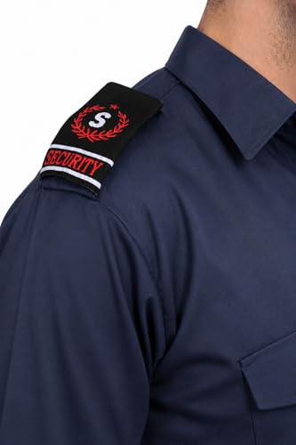 Image of Security Dress for Men | Security Guard Uniform Shirt for Men in Cotton Blend with Epaulettes & Pockets