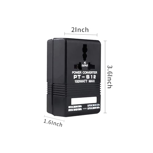 Autotron Voltage Converter, 110V To 220V Step-Up & Down Power Two-Way Conversion Voltage Converter Transformer For Travel thumb #1