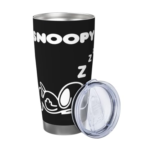 マグカップ スヌーピー (11) コーヒーカップ コンビニカップ 保冷 保温 タンブラー ステンレス製 大容量 真空断熱マグ 蓋付き 持ち運び 直接ドリップ 車用 600ml Straw Three-piece Set