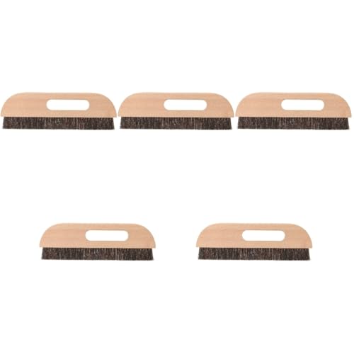 Artibetter 5pièces Brosse à Tapisser Poils De Cheval Avec Outil De Mural Pour Application De Colle Brosse Maroufler Résistante Et Réutilisable