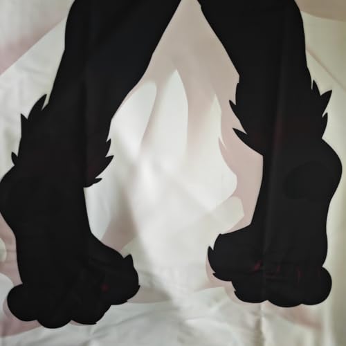 MISAKI1987 Monster Girl Hyakuran Hellhound Anime Girl Dakimakura Hugging Body Pillow Case Cover 150cm X 50cm Peach Skin