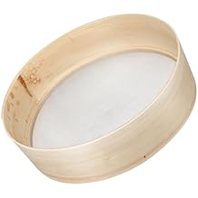 Wooden Flour Sifter for Baking Super Sieve for Powdered Sugar Matcha Flour Household Strainer Fine Mesh for Cakes Desserts