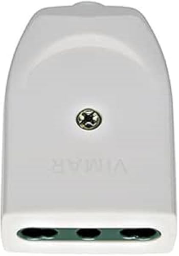 Vimar 00223.B Presa 2P+T 16A P17/11 Assiale, Bianco