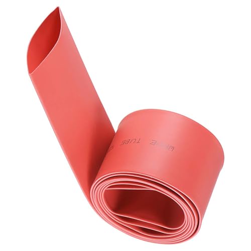 TA-VIGOR 25mm Heat Shrink Tubing, 1M Length Heat Shrink Sleeving, 2:1 Ratio Heat Shrink Tube for Electrical Insulation, Repairs, Wire Connectors, Wrap Cable, Red