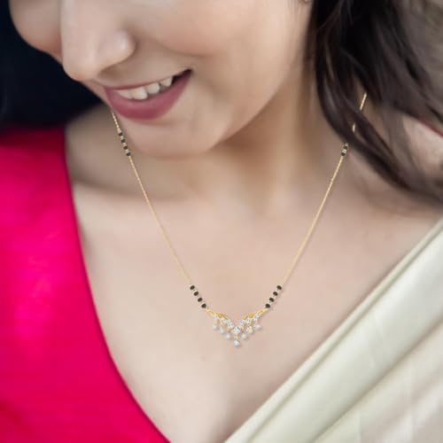 Image of WHP Jewellers Elegance 9KT Diamond Mangalsutra for Women | Diamond Fashion Jewellery for Women | Great for Gifting
