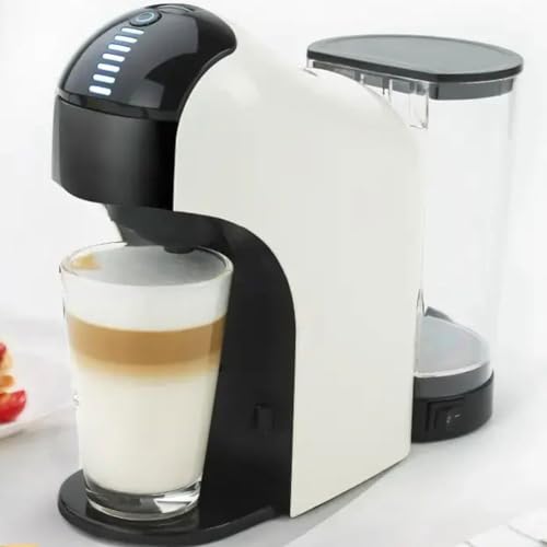 Cafetera de cápsulas de 15 barras, cafetera de cápsulas de 1400 W, 1 litro, máquina de capuchino de una sola porción para lattes y capuchinos