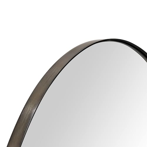 Image of TEHOME 30 inch Oil Rubbed Bronze Round Mirror Circle Bathroom Vanity Mirror