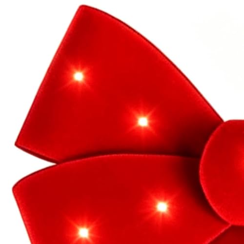 Lazo de Navidad iluminado a pilas que decora paredes sin usar cables 6