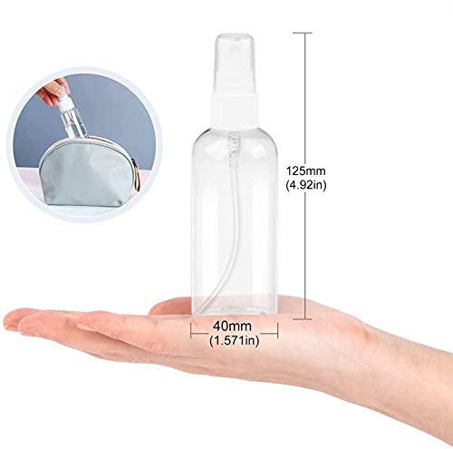 Image of Asian Aura Plastic Transparent Multipurpose Spray Bottle For Home /Travel /Beauty /Makeup /Sanitizer-100ml,Transparent 3 Clear Bottles Empty, Refillable, Reusable, Fine Mist, Perfume, Travel Spray Bottle