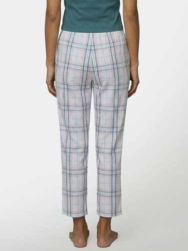 Image of Enamor Mid Rise Full Length Adjustable Drawstring Hangout Pant for Women - Relaxed Fit, Combed Cotton - E4A5