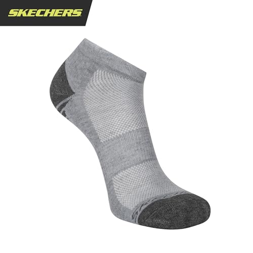 Skechers Men's 6-Pack Half Terry Performance Low Cut Socks, Breathable & Cushioned Footbed 5