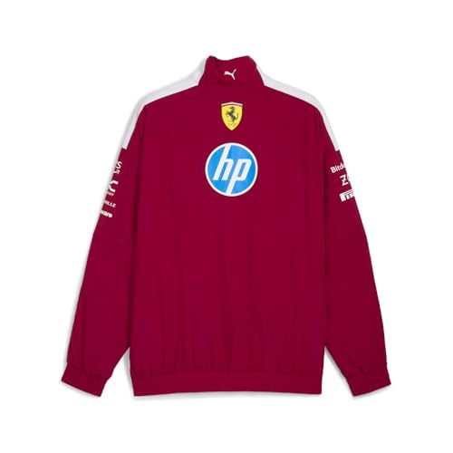 PUMA Mens Scuderia Ferrari Drivers T7 Oversized Jacket Athletic Outerwear Casual - Red2