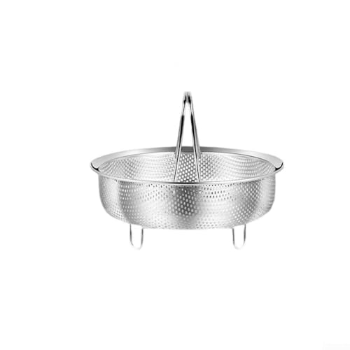 Inserto per cottura a vapore in acciaio inox per pentole da cucina, per una cottura efficiente a vapore di verdure e pesce (M)