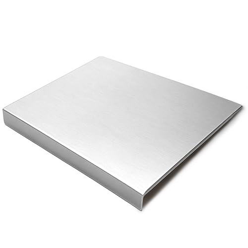 Tabla de cortar grande UNOX de acero inoxidable para cocina - 24x16 pulgadas - Tabla reversible no tóxica con borde - Apta para lavavajillas - Ideal para frutas, verduras, carne y preparación de alimentos. miniatura 1