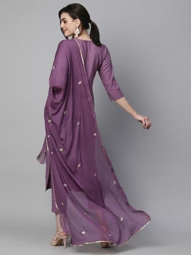 GoSriKi Women KASTURI BLACK-APL-GS_51477 Kurta with Pant & Dupatta (pack of 1)